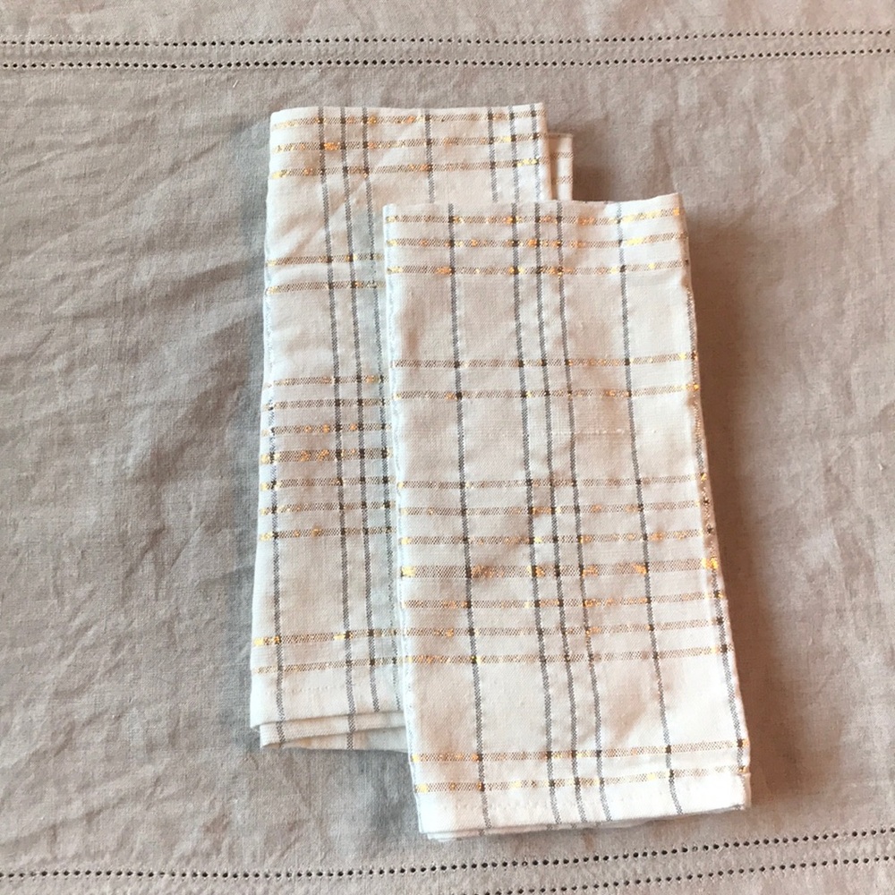 Metallic Holiday Napkins